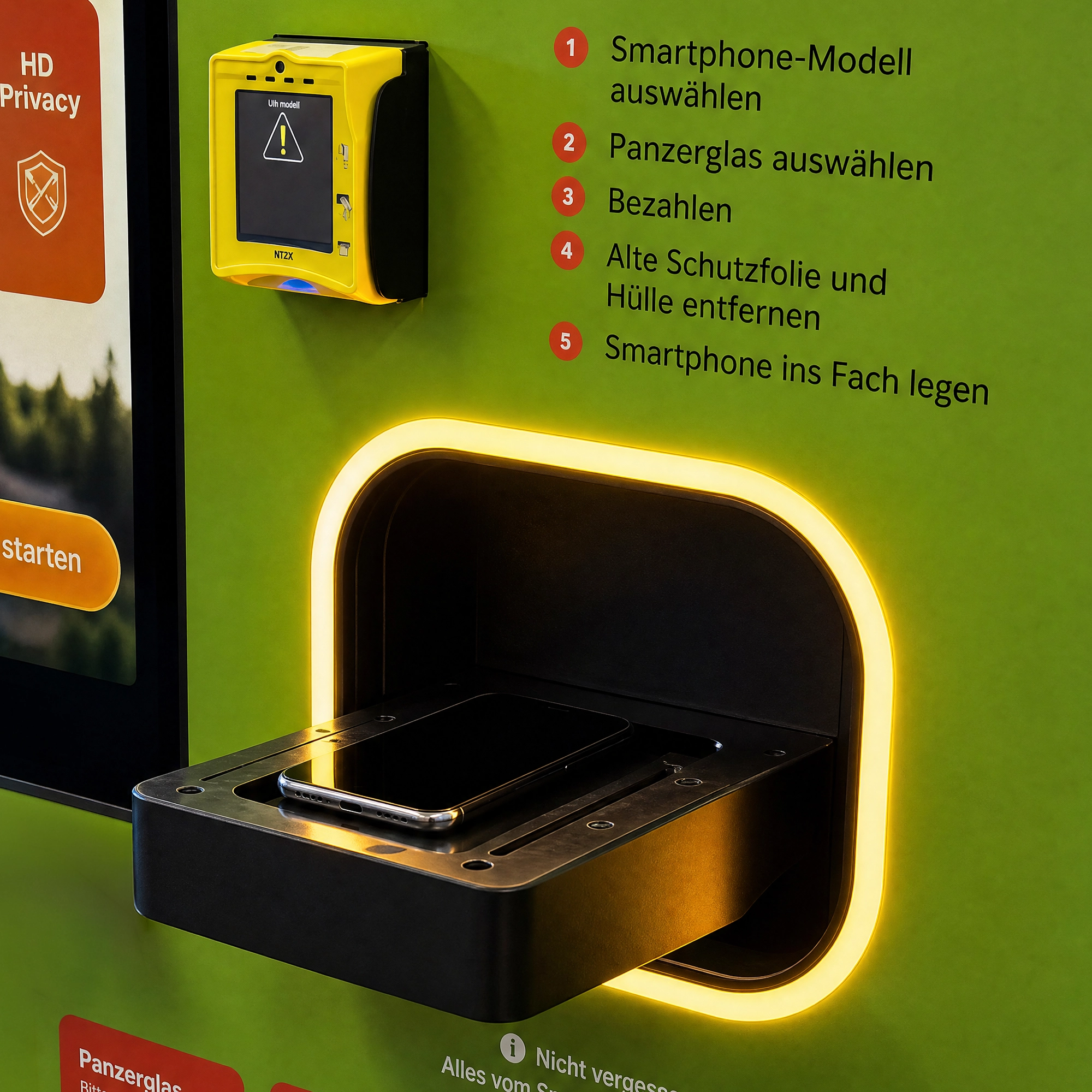 Smartphone einlegen